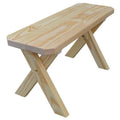 Mushroom Stain 6ft Picnic Crossleg Bench R35603