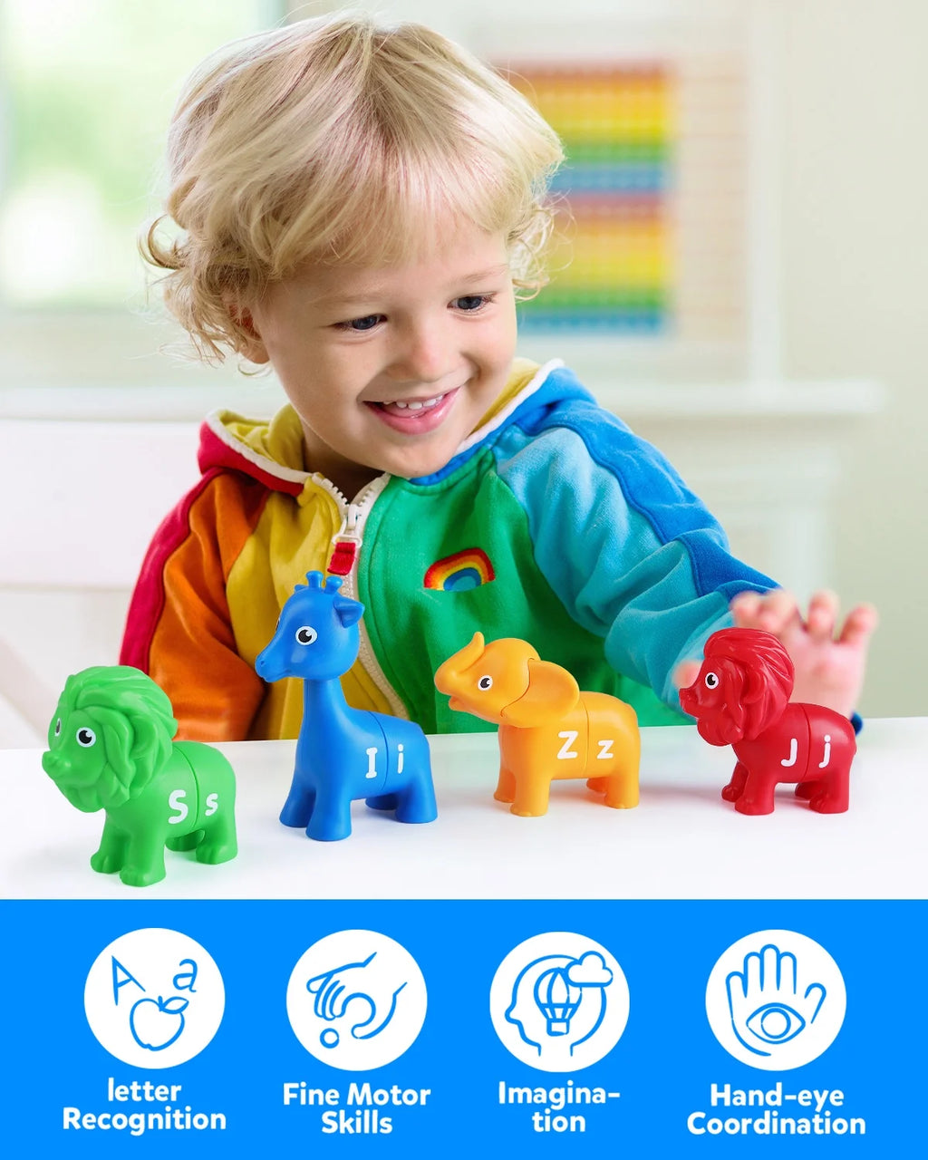 ABC Letters Matching Game, 26PCS Alphabet Educational Montessori Learning Toys T83671