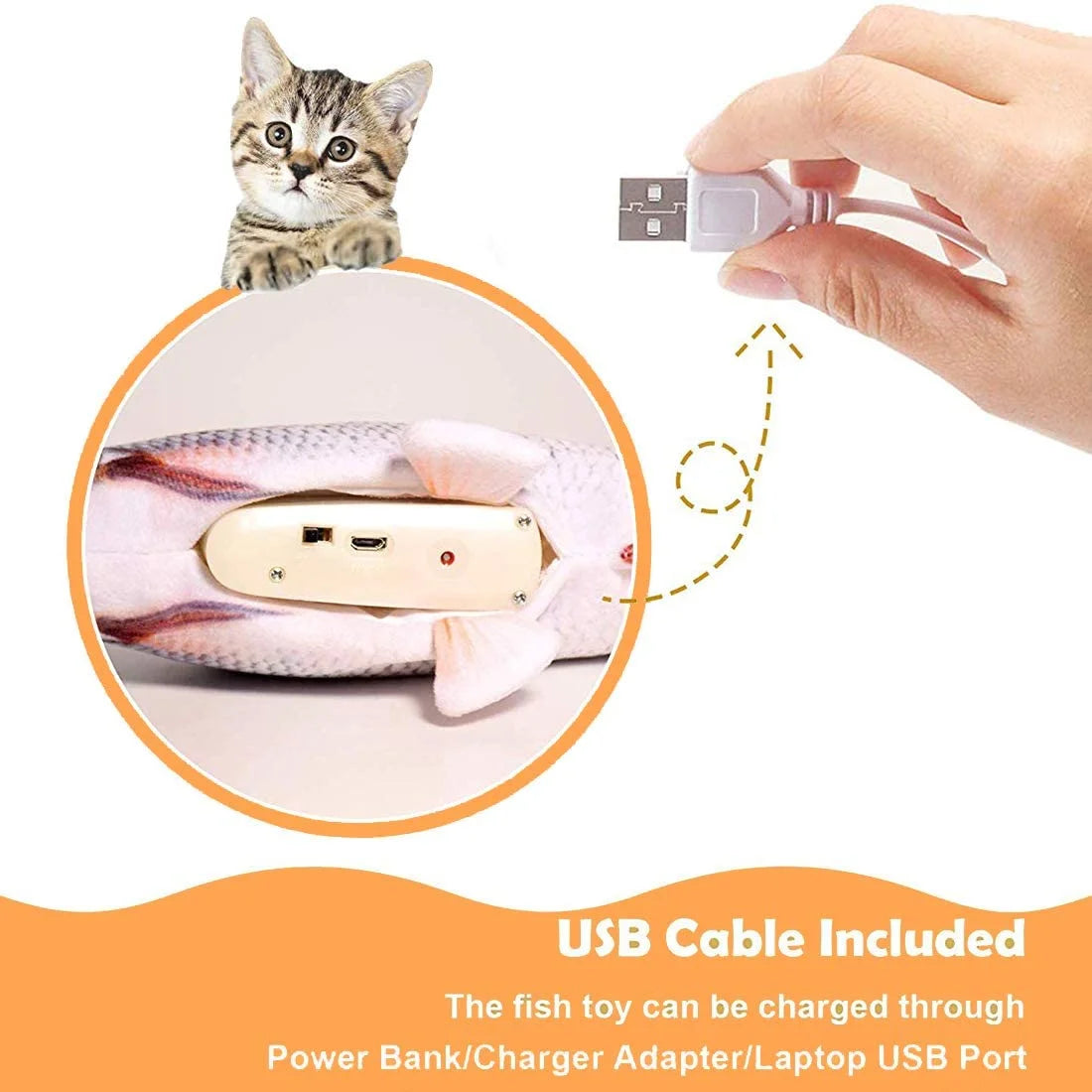 Electric Flopping Fish Cat Toy O639660