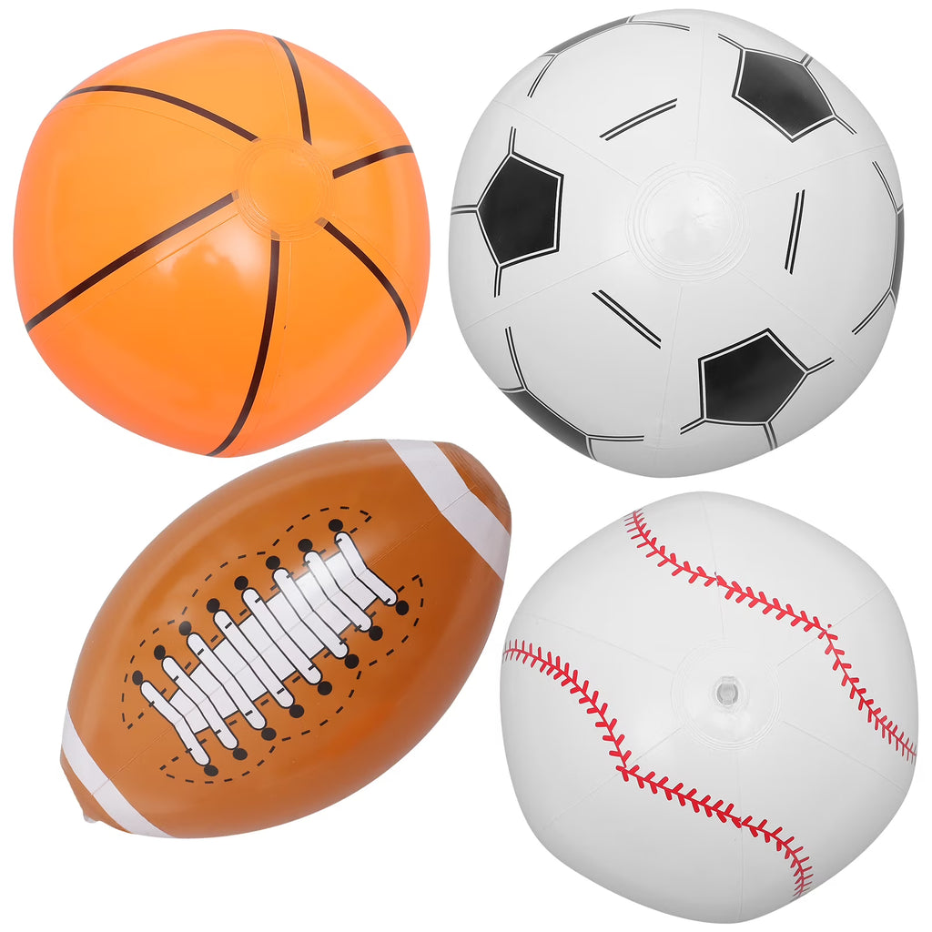 4 Pcs Inflatable Beach Ball Pool Toys T226