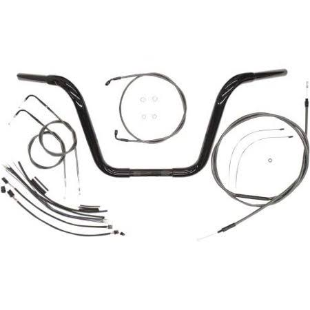 12in. Bagger Bar Kit for 1 1/4in. Caliber Handlebar Installation Kit - Black M514264