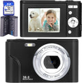 FHD 1080P 36.0 MP Kids Digital Camera with 32G SD Card, 16X Digital Zoom, Pack of 2 T7404