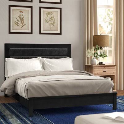 Black King Panel Bed O917