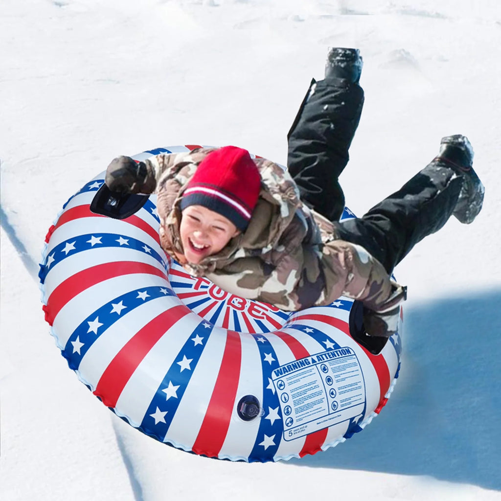 Inflatable Ski Ring PVC Snow Tube with Handle Y311946