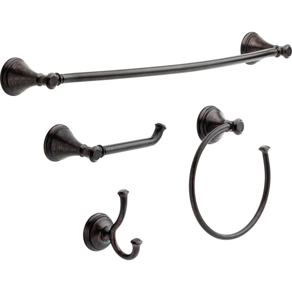4-Piece Bath Hardware Set in Venetian Bronze U909