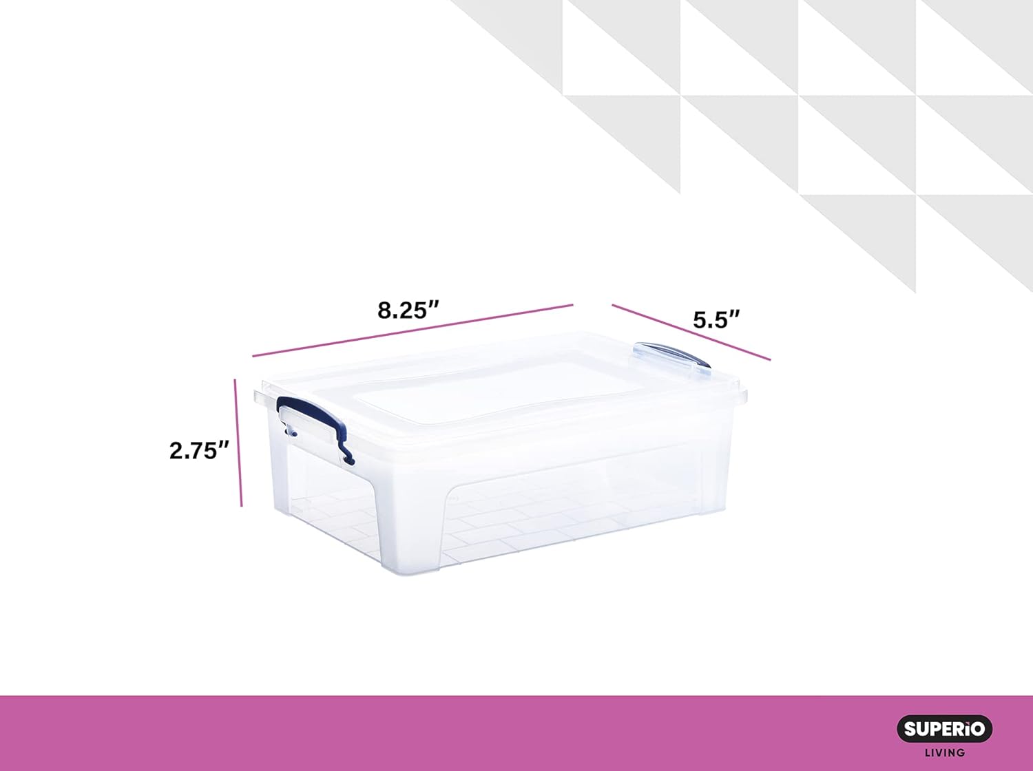 Clear Plastic Storage Bins with Lids N18741