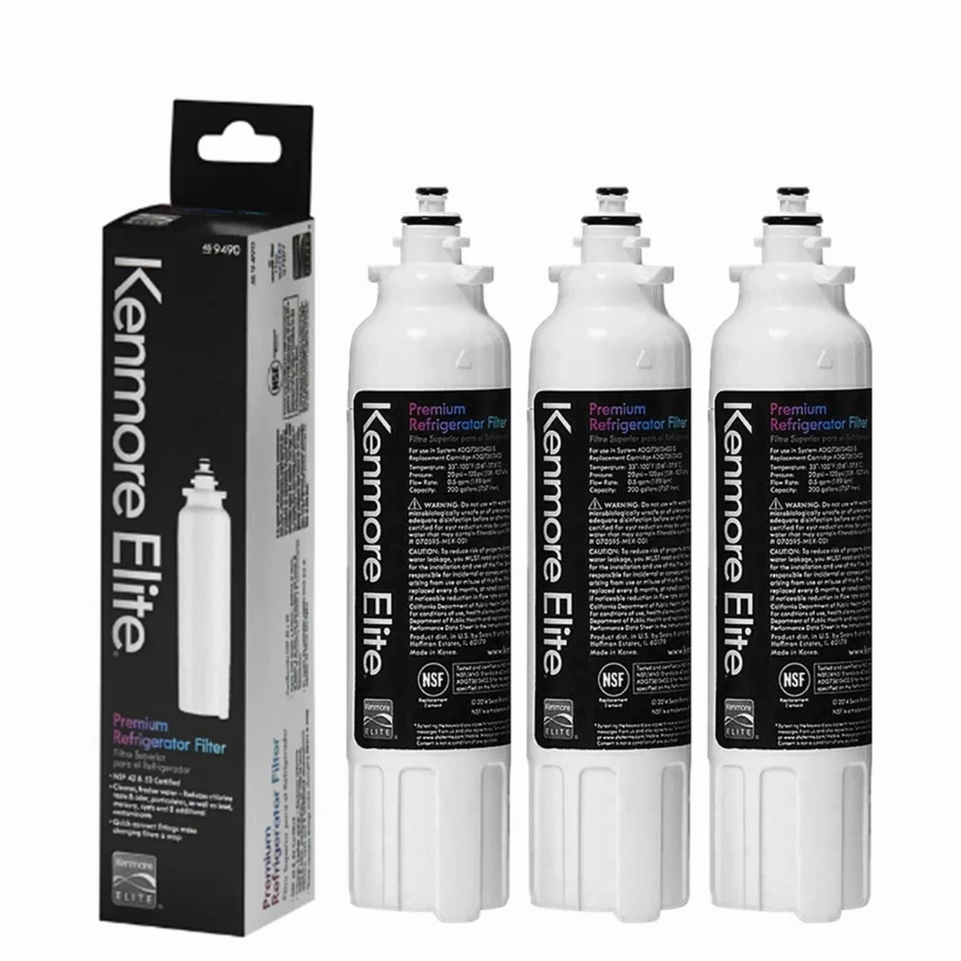 3 Pack Refrigerator Water Filter J89789