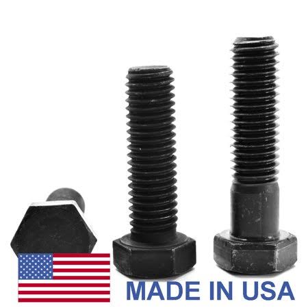 7/16 inch-14 x 4 1/2 inch Coarse Thread Grade 8 Hex Cap Screw Alloy Steel Black Oxide Pk 87 S606752