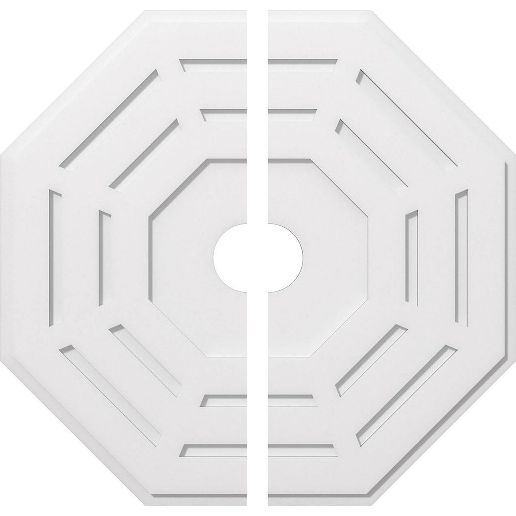 Contemporary PVC Ceiling Medallion Two Piece Q3719