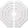 Contemporary PVC Ceiling Medallion Two Piece Q3719