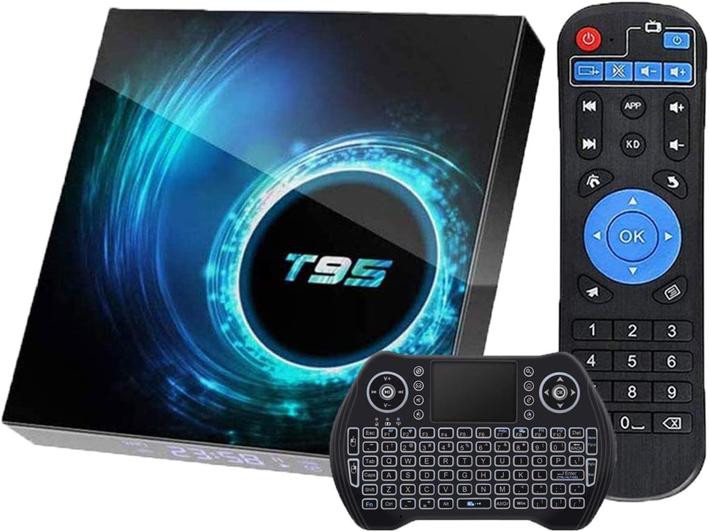 Android 10.0 TV Box 4GB Ram 32GB ROM Quad-Core 4K Ultra HD H.265 Pack of 2 A48225