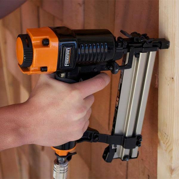 18-Gauge and 22-Gauge Corded 3-Piece Brad Nailer, Stapler and Upholstery Kit with Fasteners and Bag F51818