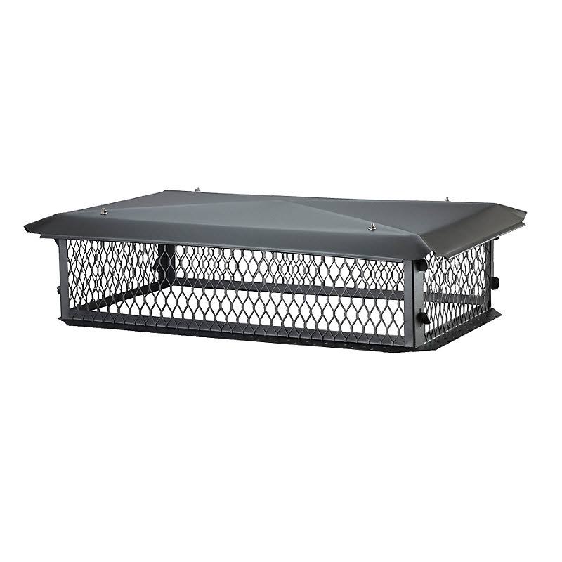 Black Galvanized-Steel Chimney Cap (13 inch x 19 inch) X647