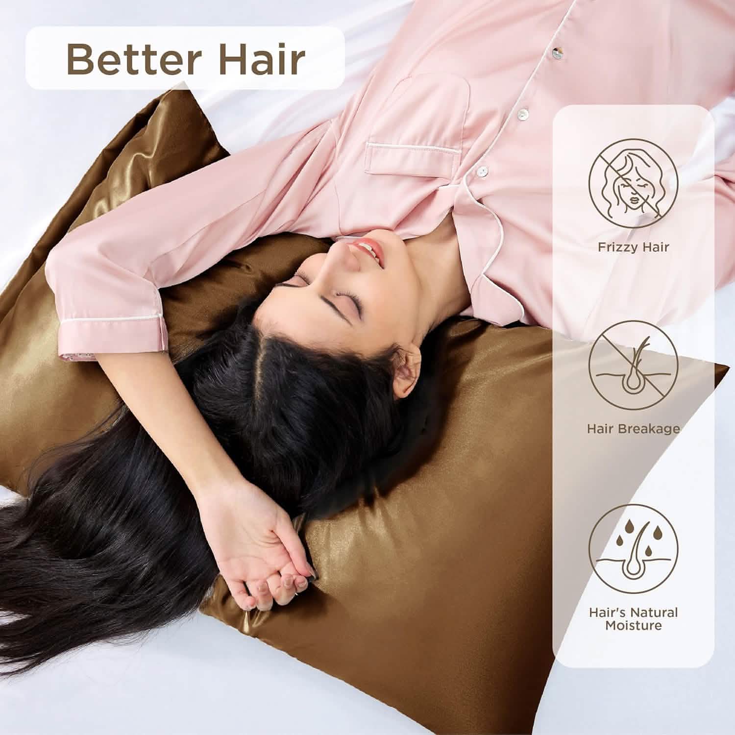 Solid Satin Pillowcase O283300
