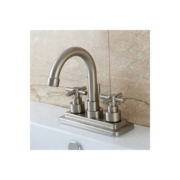 Oil Rubbed Bronze 4-Inch Centerset Lavatory Faucet with Brass Pop-Up B1862