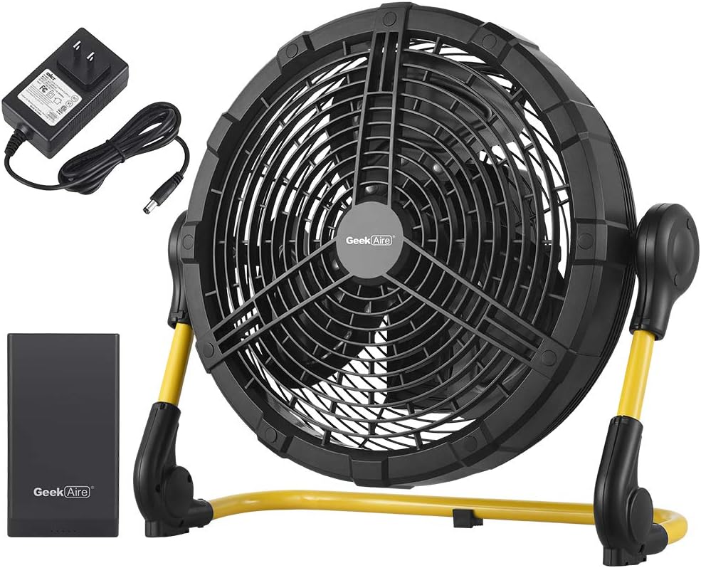 Rechargeable Outdoor Misting Fan with Detachable Battery - 12 inch K53706