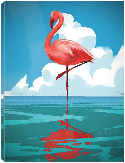 Flamingo Canvas Art 24x32 R51986