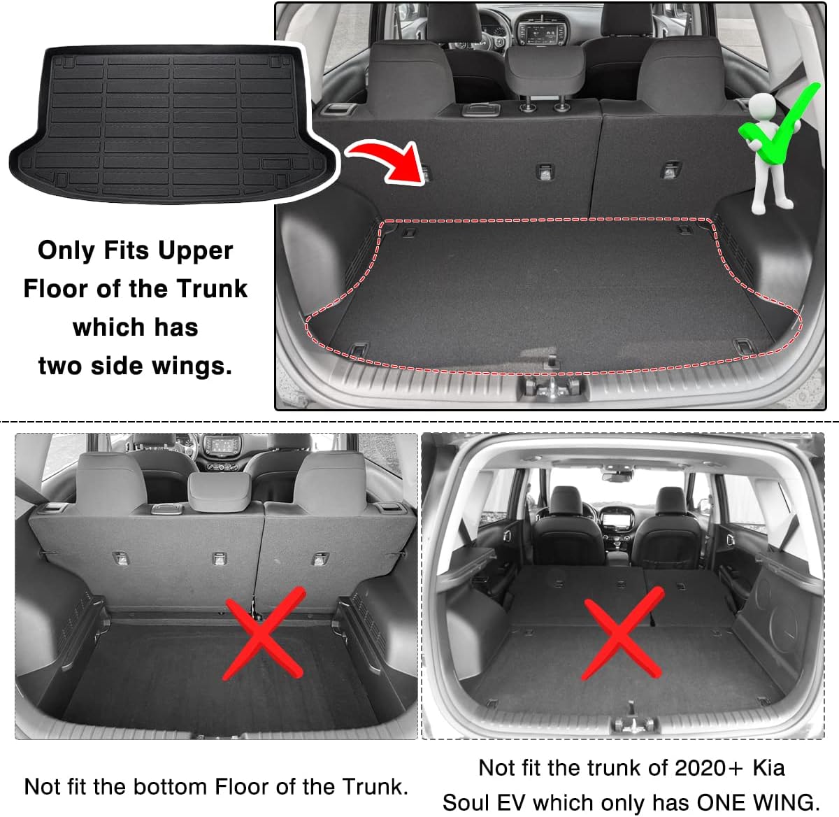 Cargo Liner Trunk Floor Mat Pack of 2 S577