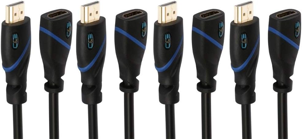 75 FT High Speed HDMI Cable Male to Male with Ethernet Black, Pack of 2 E744304