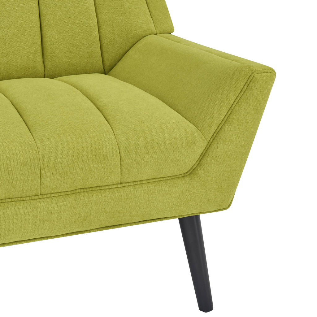Medium Blue Velour Channel Tufted Armchair H65479