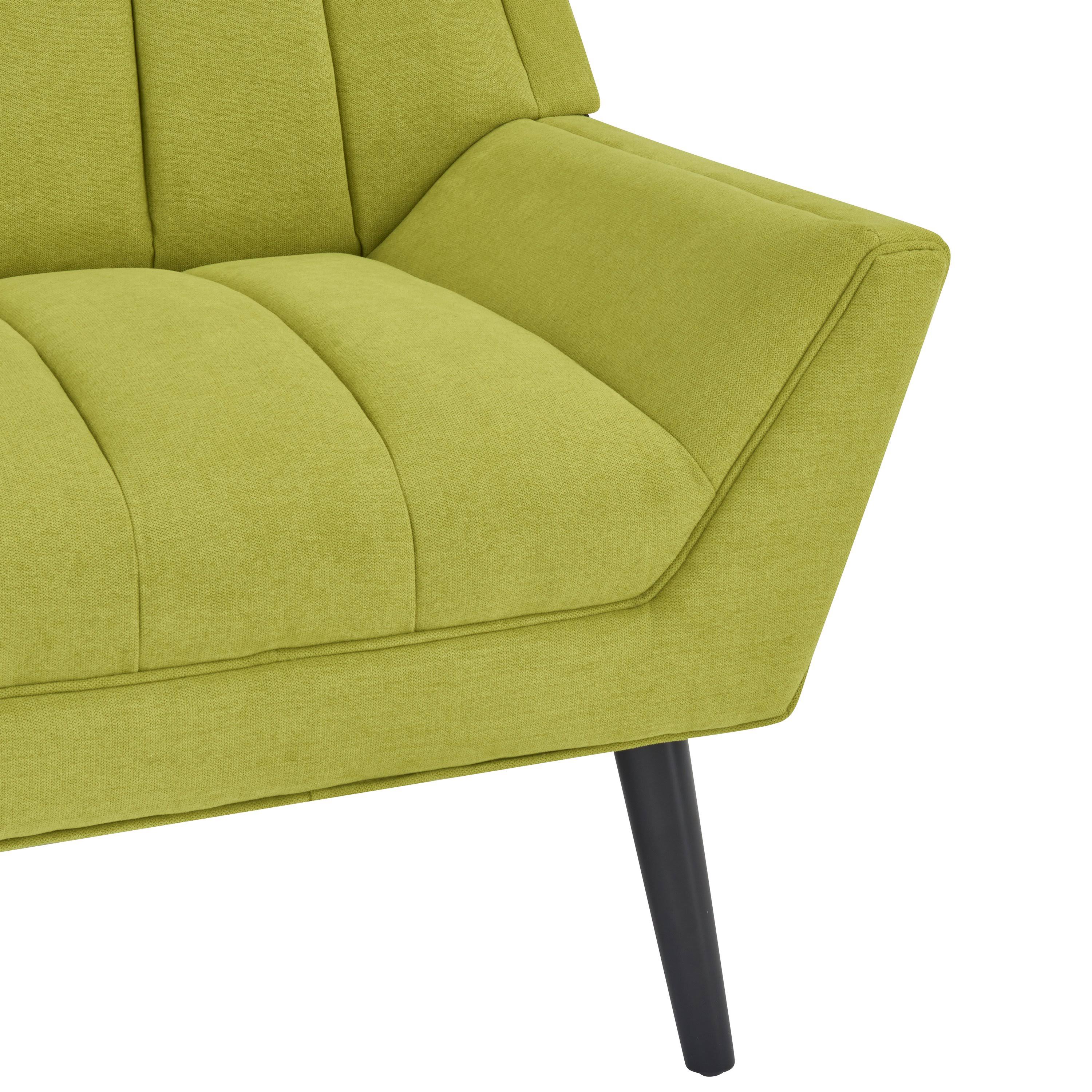 Medium Blue Velour Channel Tufted Armchair H65479