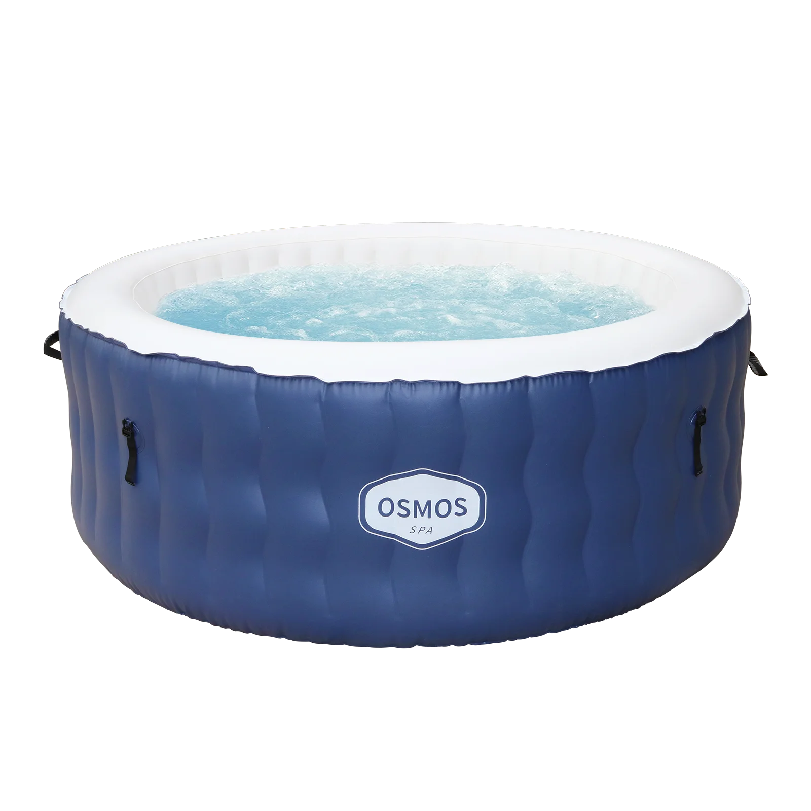 Navy Blue Inflatable Hot Tub 4 Person with 108 Air Jets V1266