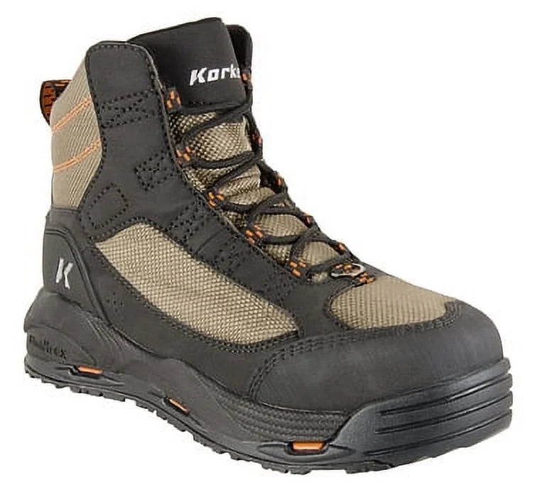 Olive/Black Wading Boots with Felt Soles Y58910