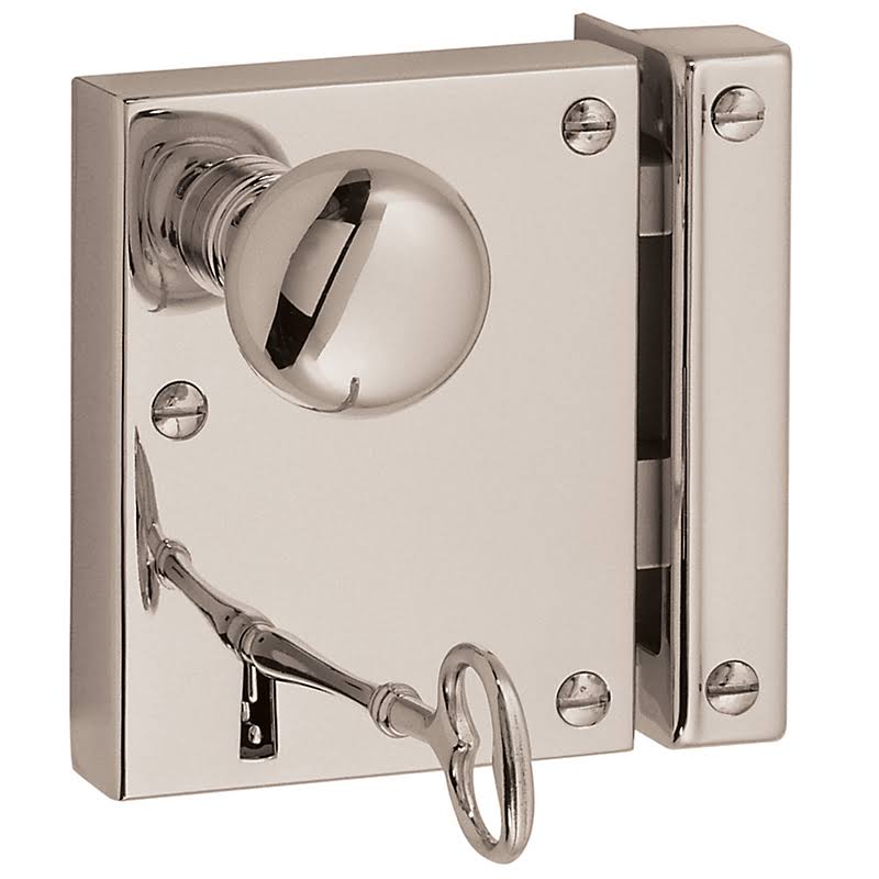 Satin Black Vertical Rim Lock Privacy S208326