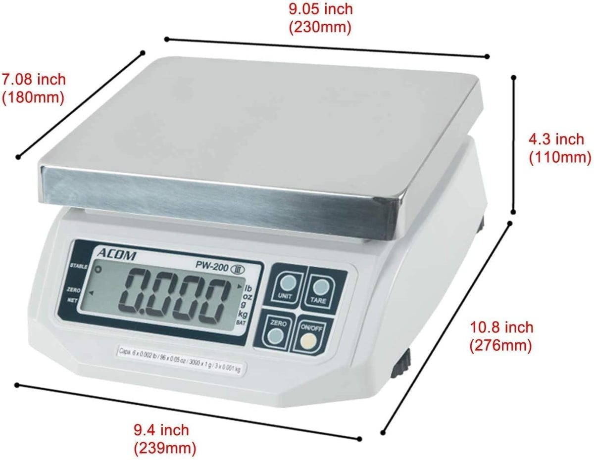 Digital Portion Control Scale, 15lb Capacity, 0.005lb Readability V951