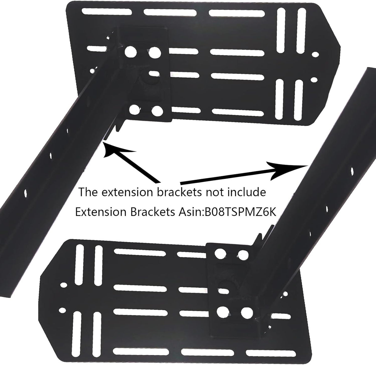 King Bed Headboard Attachment Bracket Modification Plate, Pack of 2 L5231