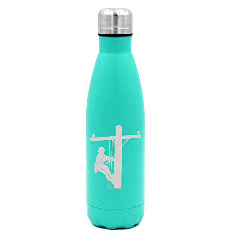 17 oz. Double Wall Vacuum Insulated Stainless Steel Water Bottle Travel Mug Cup E20994