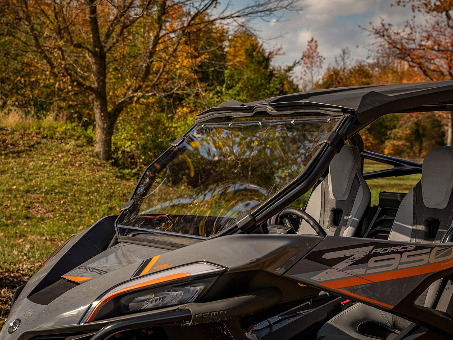 Full Windshield for CFMOTO ZForce 950 Sport, Scratch Resistant 1/4" Thick Polycarbonate I442060