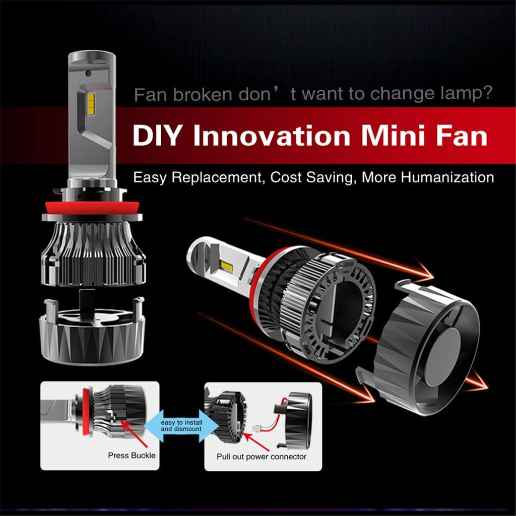 6000K Xenon White LED Bulbs Conversion Kit Pack of 2 X748