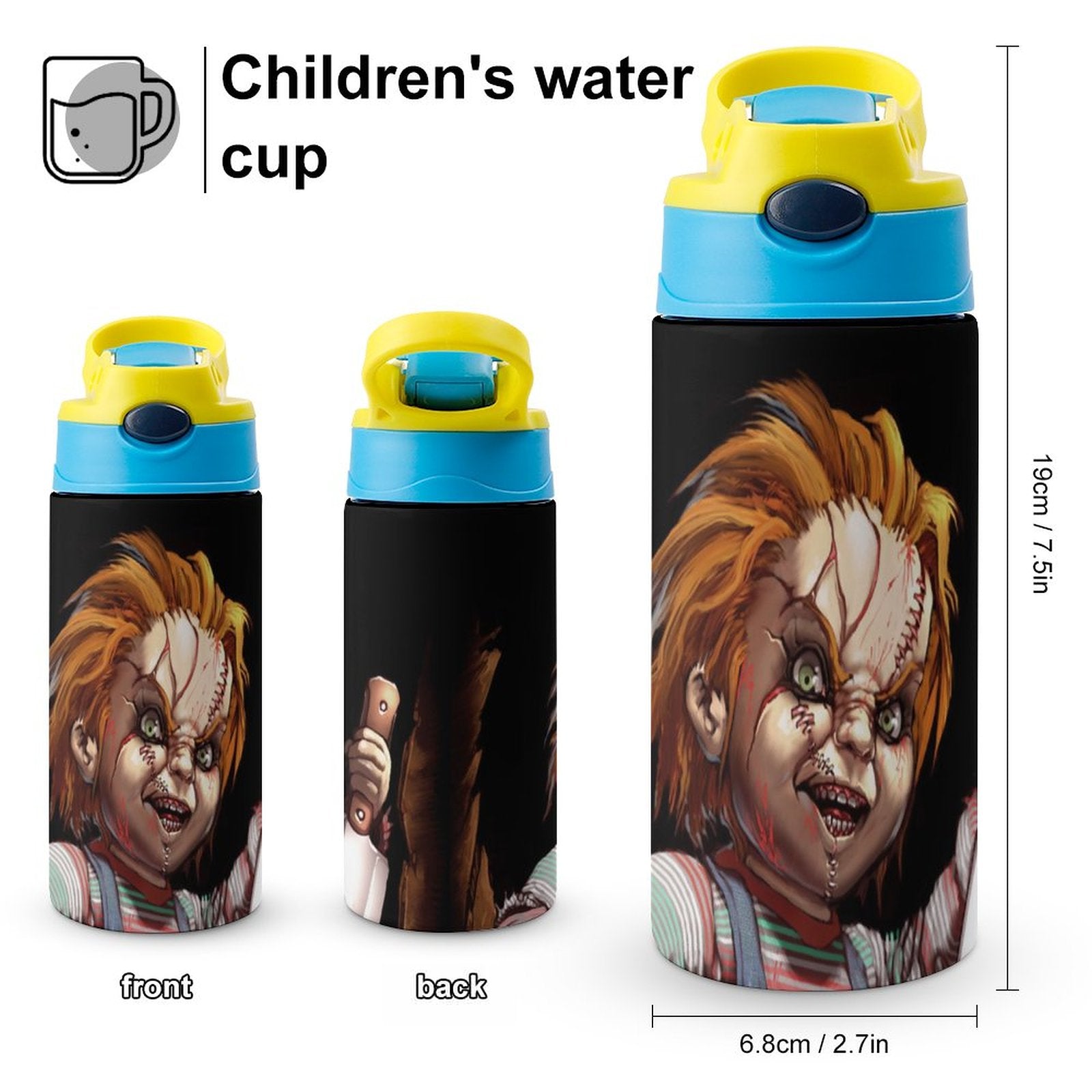 Insulated Stainless Steel Water Bottle with Straw I15020