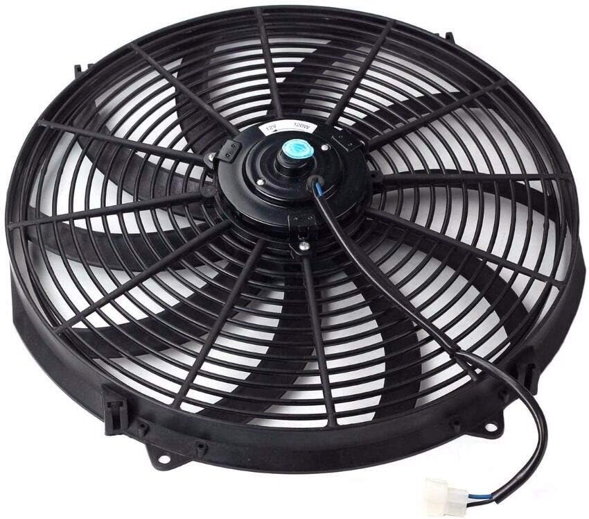 16" Universal Slim Electric Radiator Cooling Fan 12V Pack of 2 R63930