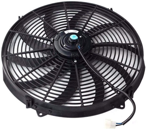 16" Universal Slim Electric Radiator Cooling Fan 12V Pack of 2 R63930