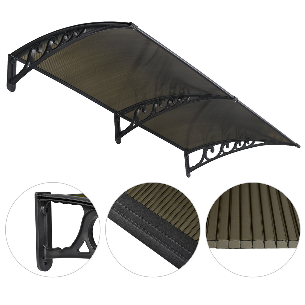 Transparent UV Protected Awning Kit, 2x PC Sheets A1619
