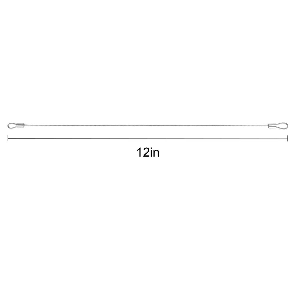 Cable Adapter Tether 20 Pack, 12 inch Universal Adjustable Security Wire Tether with Nylon Coating P573581