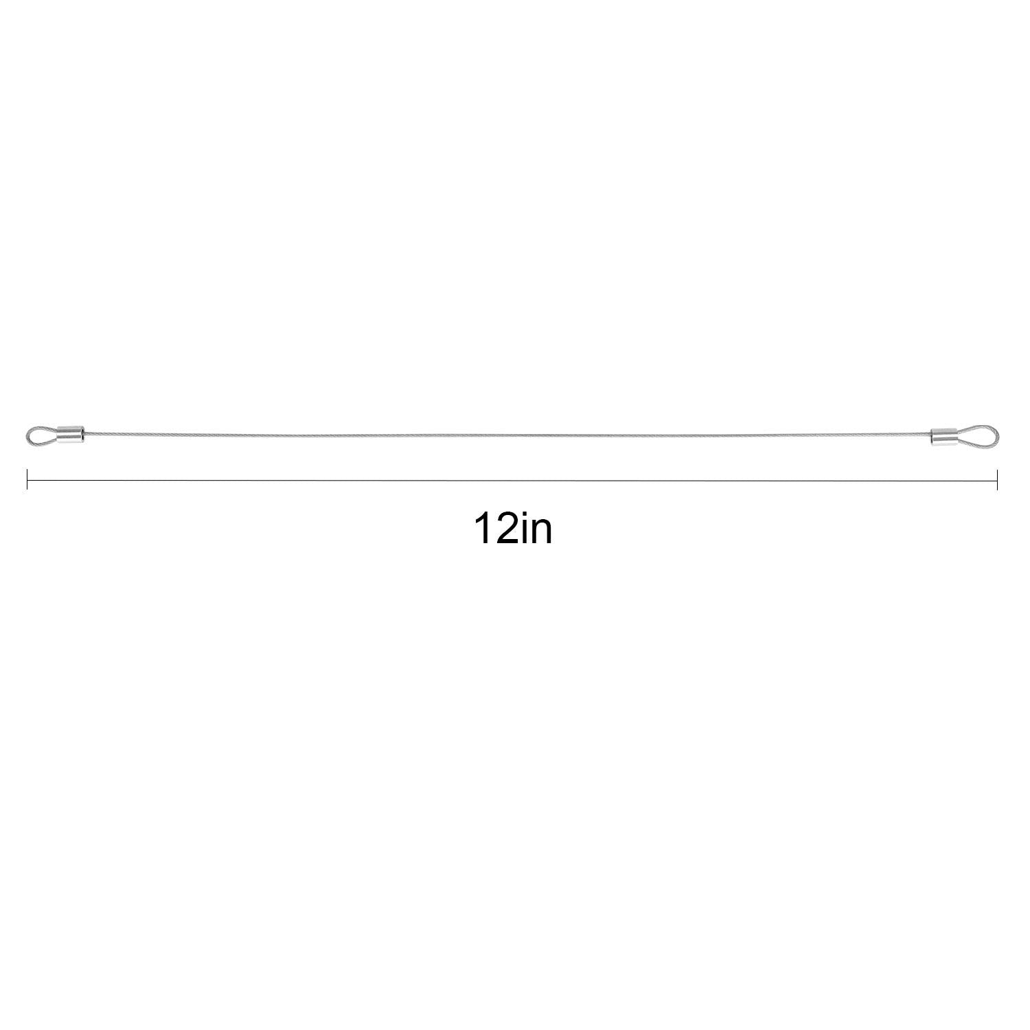 Cable Adapter Tether 20 Pack, 12 inch Universal Adjustable Security Wire Tether with Nylon Coating P573581