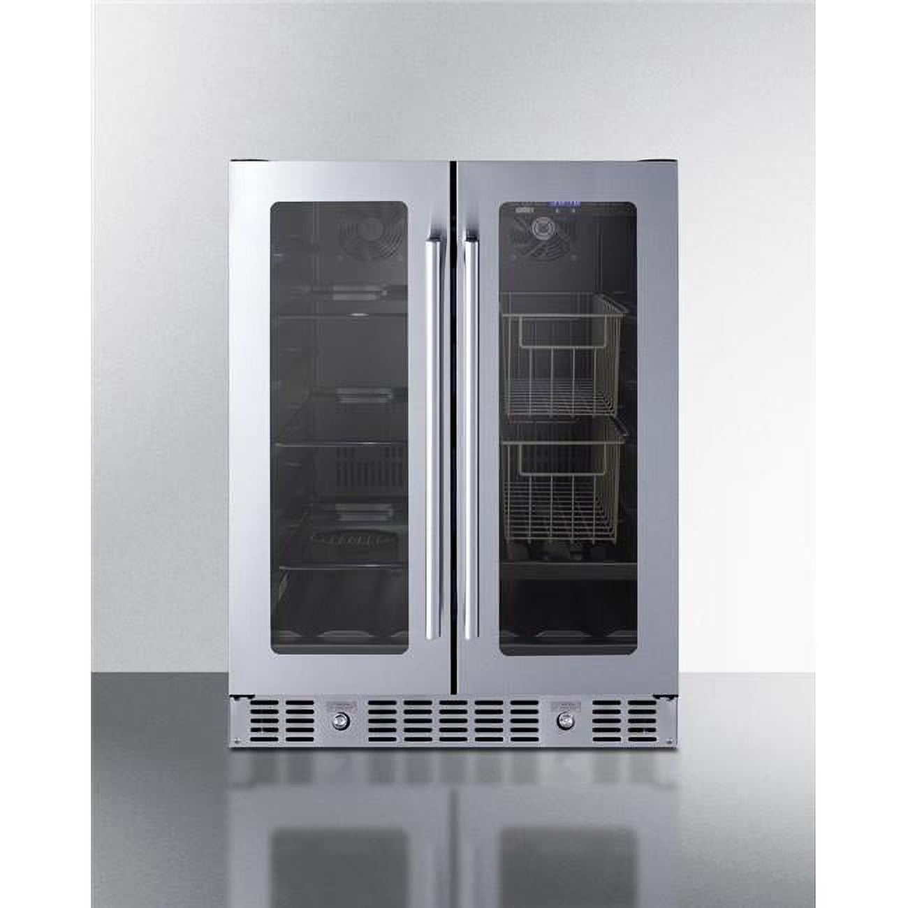 Black Built-In Dual-Zone Produce Refrigerator F73550