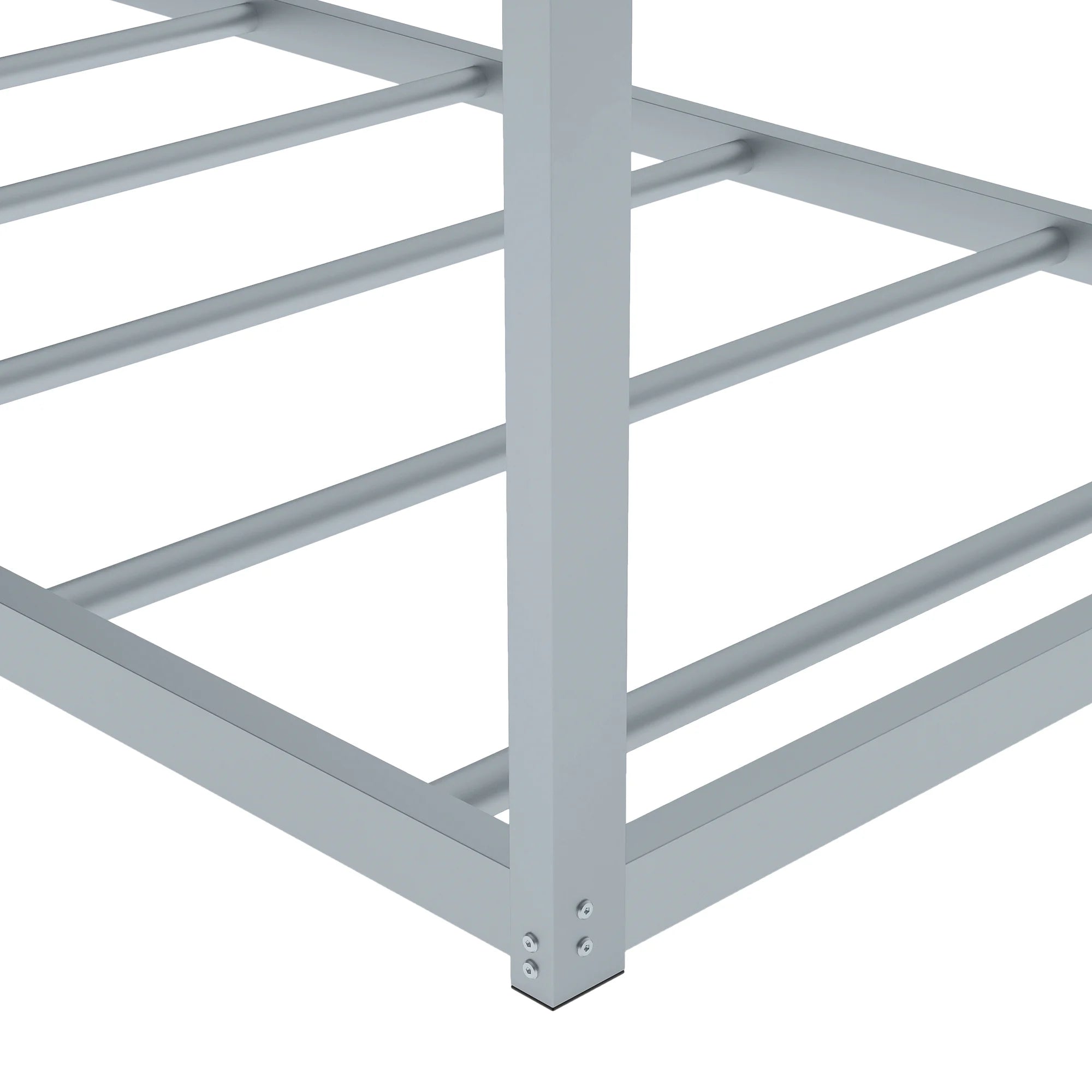 Full Size Metal Tent Bed with Slats A529455