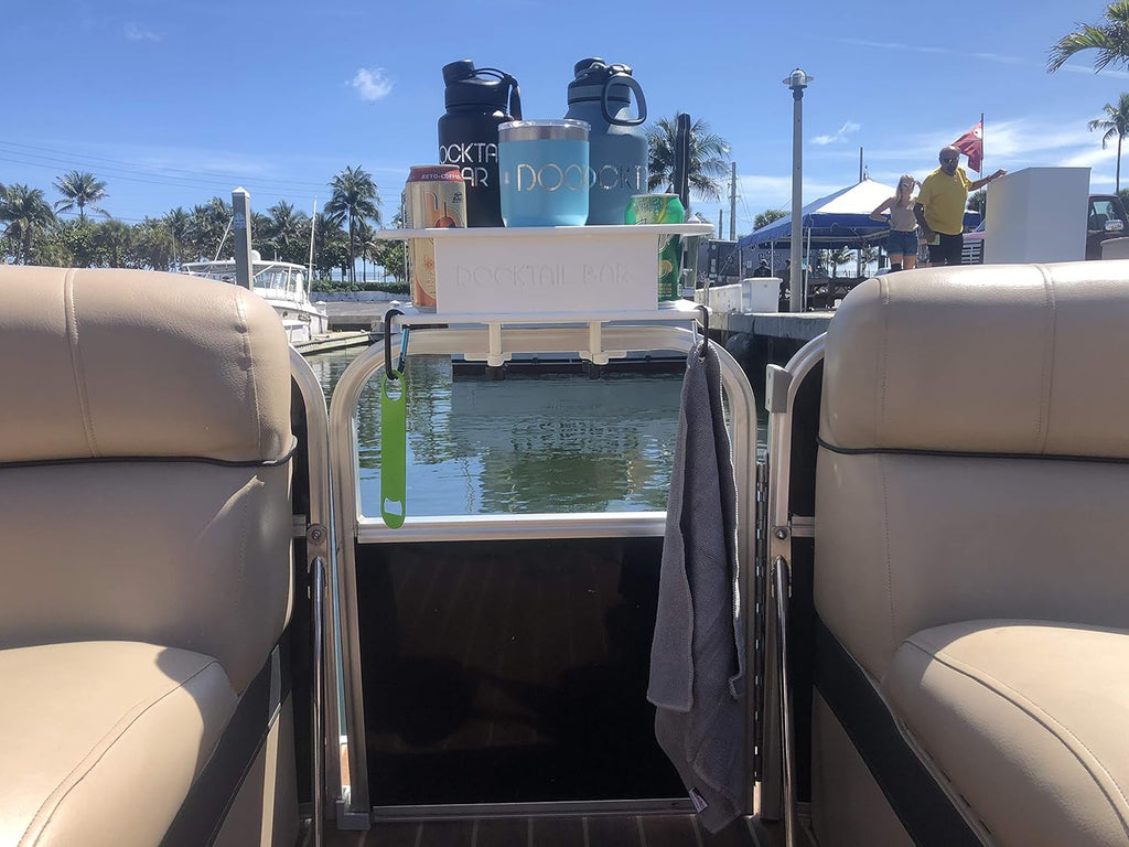 Pontoon Boat Cup Holder Bar & Marine Accessories with Rail Mount Y3985