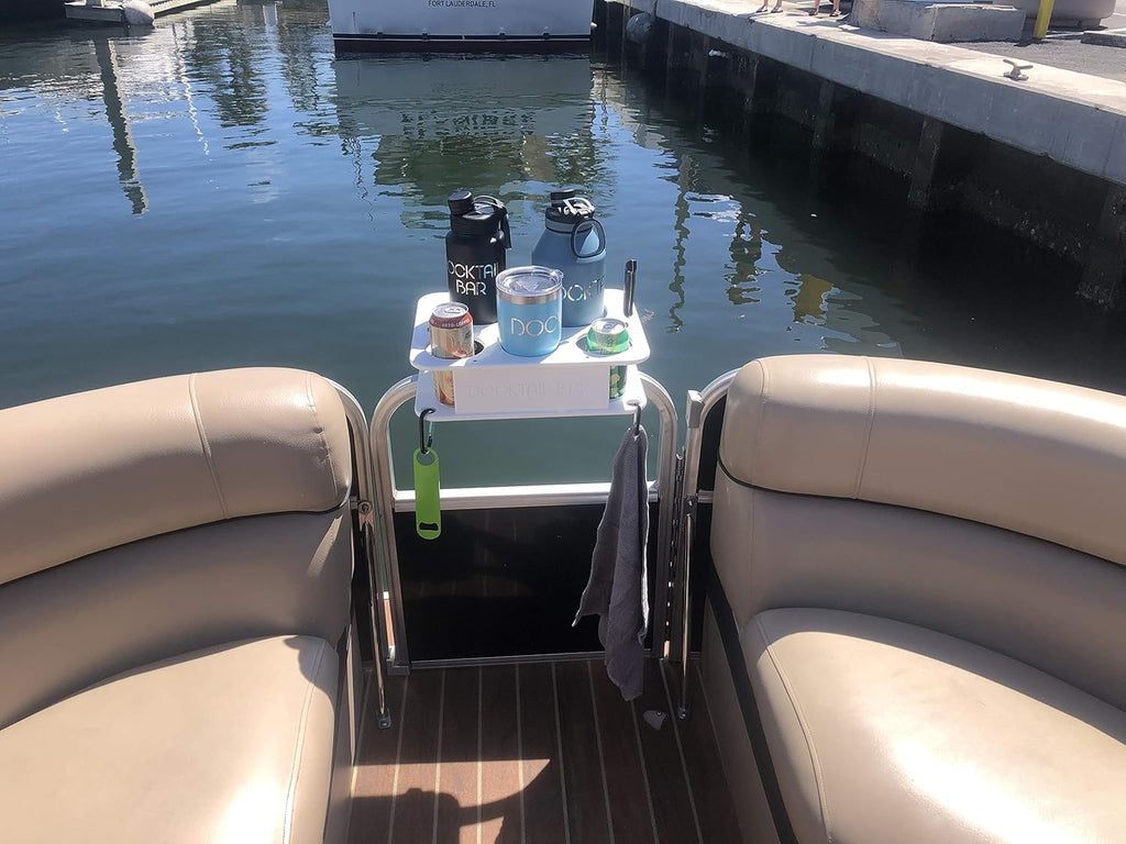 Pontoon Boat Cup Holder Bar & Marine Accessories with Rail Mount Y3985