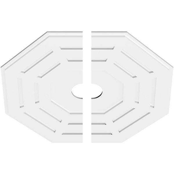 Contemporary PVC Ceiling Medallion Two Piece Q3719