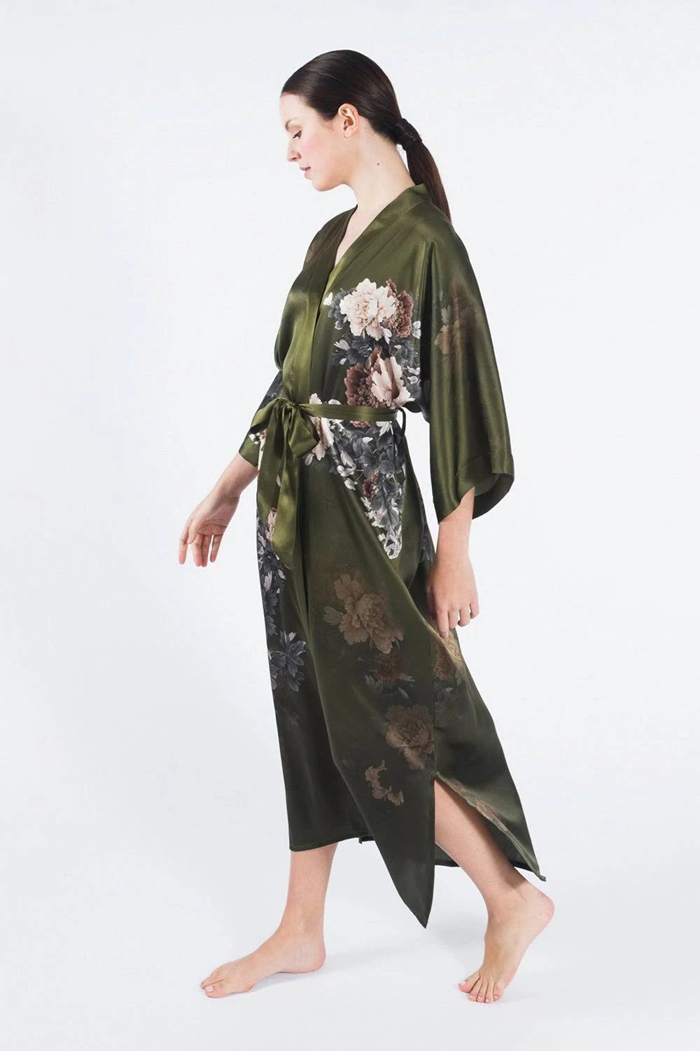 Silk Kimono Robe U9936