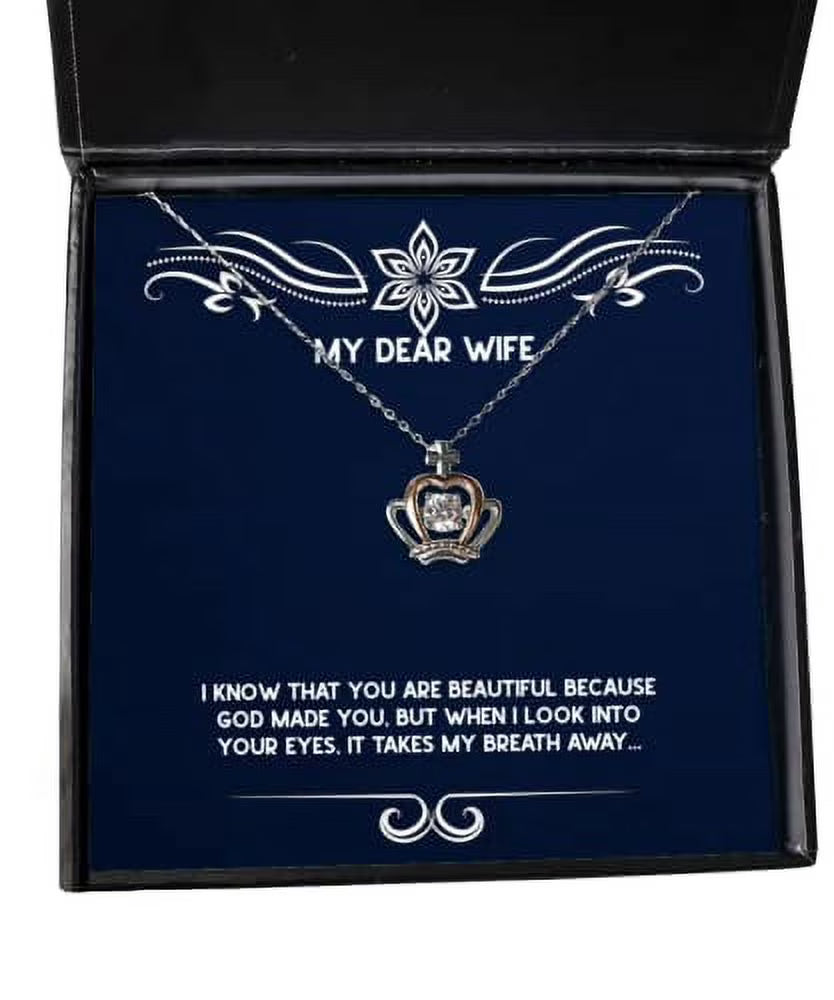 Wife Crown Pendant Necklace S371654