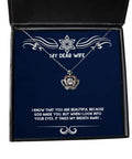 Wife Crown Pendant Necklace S371654