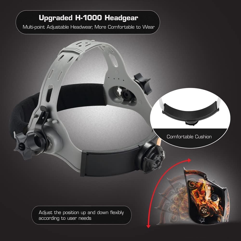 Welding Helmet Auto Darkening Hood Variable Shade 4/9-13 Pack of 2 X87131