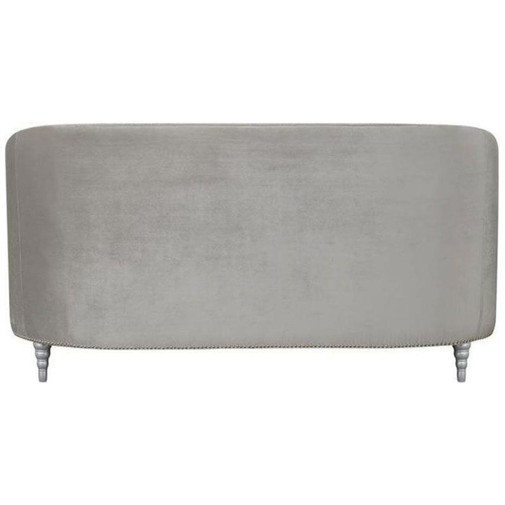 Grey Tufted Loveseat J88912