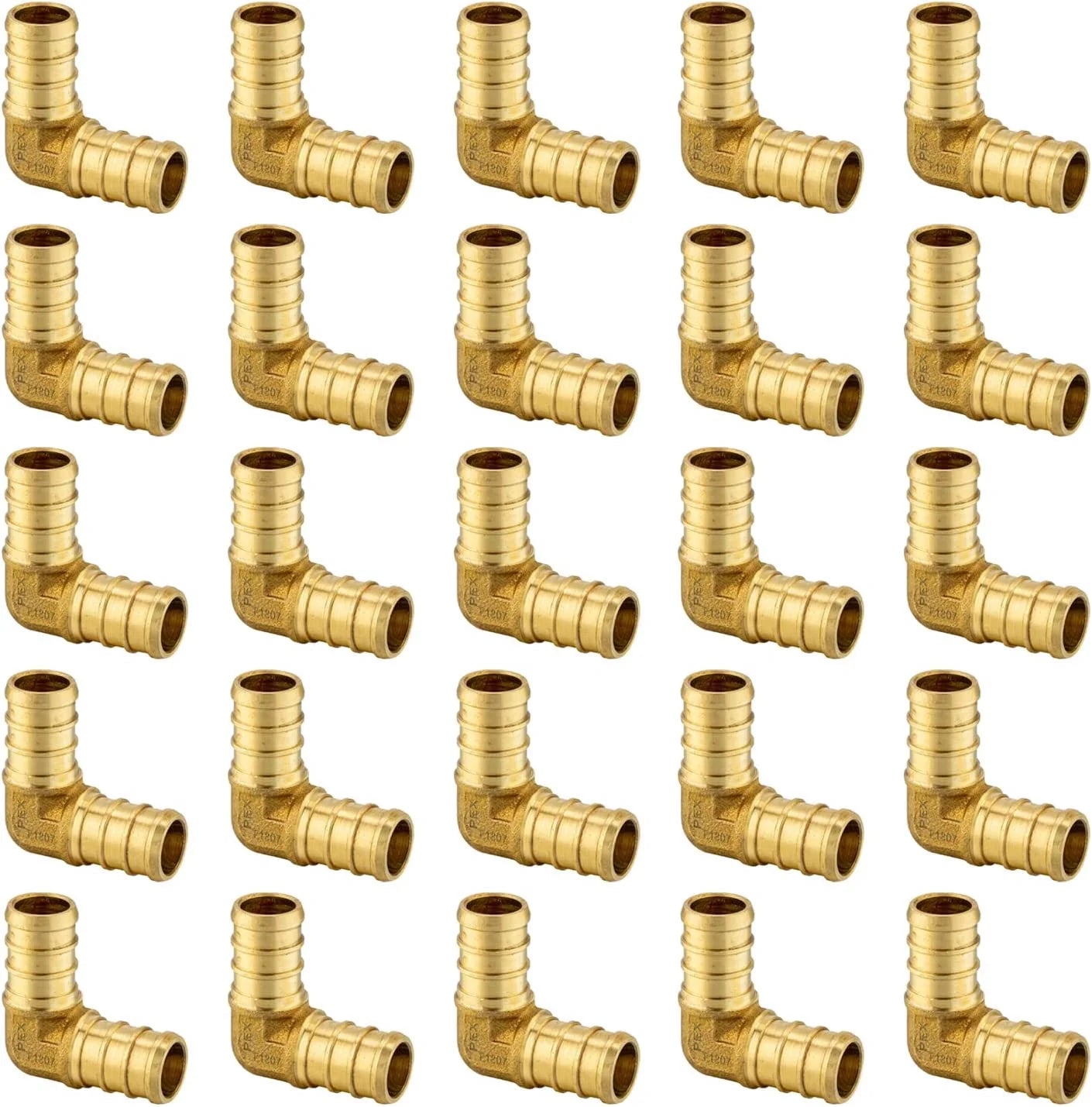 3/4 Inch 90 Degree Elbow Brass Crimp Fitting P29930